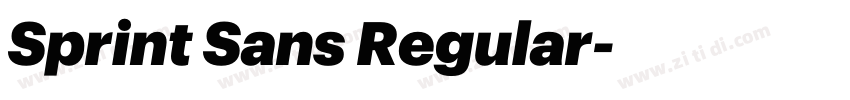 Sprint Sans Regular字体转换